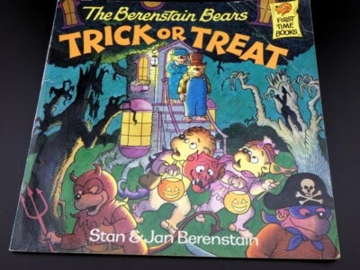 Vintage Halloween 1989 Berenstain Bears Trick Or Treat Soft Cover Book Foto 1 de 4