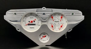 1955 1956 1957 1958 1959 Chevy Truck 3 Gauge Dash Panel Insert Metric  - Picture 1 of 7