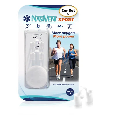 Nasivent Sport - 2x Gr. S - Snow White - Nasendilatator verbesserte Nasenatmung