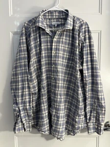 Camisa de algodón azul con botones Peter Millar para hombre talla XXL - Imagen 1 de 3