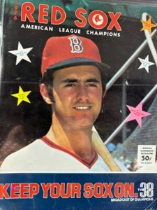 1975 Red Sox yearbook / 1976 game program (vs Twins) - Picture 1 of 3