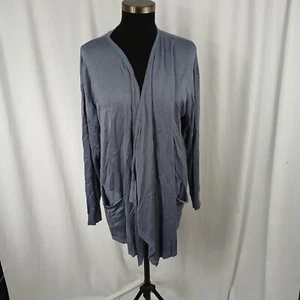 Bloomchic Supersoft Essential Solid Lapel Collar Cardigan Stone Womens Sz XL - Picture 1 of 16