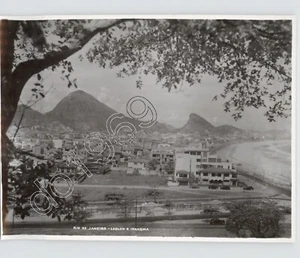 Foto de prensa Coastline Leblon Exterior IPANEMA BEACH @Rio De Janeiro Brasil años 30 - Imagen 1 de 2
