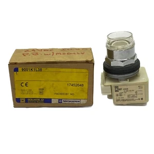 NEW Square D 30mm 24-28VAC/DC Type K Illuminated Push Button Siwtch 9001K1L35 - Picture 1 of 7