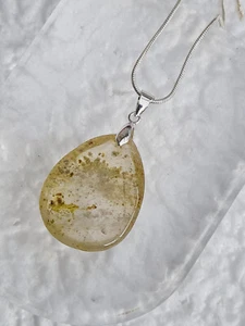 Geschenkset: Großer Phantomquarz + Silberkette   (E42) - Bild 1 von 5