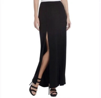bcbg bentley black skirt front slits size XS - Image 1 of 4