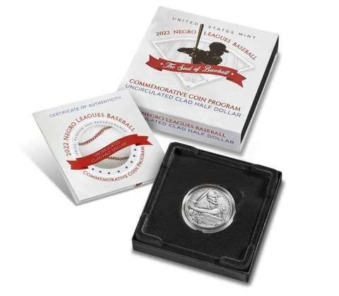 U.S. Mint - 2022 Negro Leagues Baseball Uncirculated Clad Half Dollar (22CN) Cover