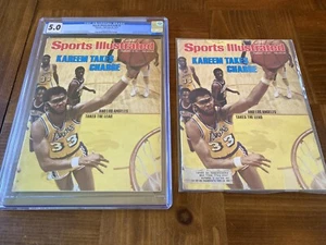 Kareem Abdul-Jabbar Sports Illustrated CGC 5.0 OW/W Newsstand (1977 Cover)+extra - Picture 1 of 4