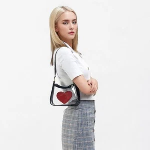 Zipper PVC Jelly Bag Dumpling Shape Printed Crossbody Pouch Cute Handbag Gift - Picture 1 of 13