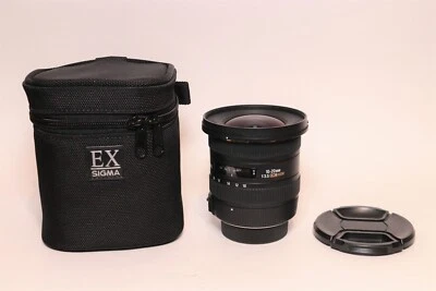 Sigma 10-20mm F/3.5 EX DC HSM Wide Angle Zoom Lens for Nikon with soft case. - Image 1 of 4