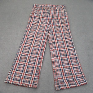 Vintage 60er Disco Hose Herren 33 Schlaghose kariert Schlag Golf Talon Trouser - Bild 1 von 11
