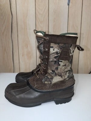 LACROSSE Duck Boot Men's 7 Brown Camo Waterproof Gore-Tex Removable USA Hunting - Image 1 of 4