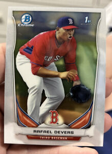 Rafael Devers 2014 1st Bowman Chrome Draft TP-37 Rookie RC Boston Red Sox