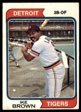1974 Topps Ike Brown Baseball Cards #409