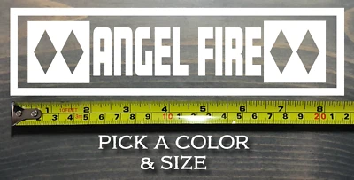 Angel Fire Sticker Decal Mountain Ski Snowboard New Mexico Taos Santa Fe