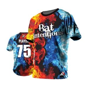 INDIVIDUELLES T-Shirt Trikot personalisiert Name Nummer - Schlägerabsichten - Softball - Bild 1 von 7