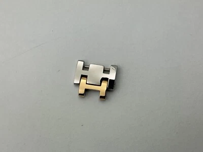 Pulsera de reloj HERMES eslabones 14 mm genuina tono dorado amarillo y acero inoxidable Foto 1 de 4