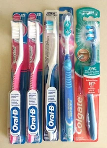 5 Zahnbürsten - Oral B, Colgate - weich und extra weich - Bild 1 von 3