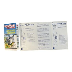 AquaClear Vintage Manual Instructions Paperwork Parts List Junior Power Filter - Picture 1 of 2