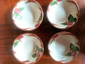 Juego de 4 ensaladas/fruteros de manzana franciscana vintage EE. UU. - Imagen 1 de 2