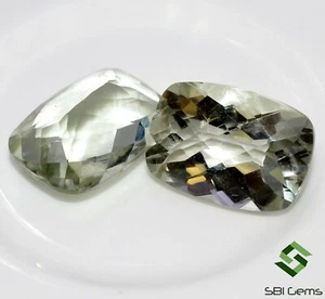 Cuscino ametista verde naturale taglio a scacchi 18x13 mm 25,12 Cts pietre preziose sfuse - Foto 1 di 6