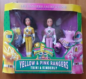 Vintage Power Rangers Yellow & Piink Rangers Trini & Kimberly 1993 Bandai - Picture 1 of 4