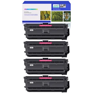 Toner magenta CF363A 4 pièces pour multifonction HP 508A LaserJet Enterprise M577dn M577f M552dn - Photo 1/24