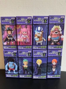 ONE PIECE WCF World Collectable Figure Vol 3 Complete 8 set Luffy Perona Oars - Picture 1 of 20