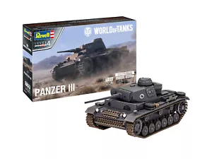 REVELL 03501 model kit 1:72 carro armato III Ausf.L "WORLD OF TANKS" confezione originale 144 pezzi - Foto 1 di 6
