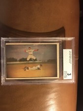 1953 Bowman Color #33 Pee Wee Reese BVG 3 VG! One Of The Most Iconic Cards Ever!