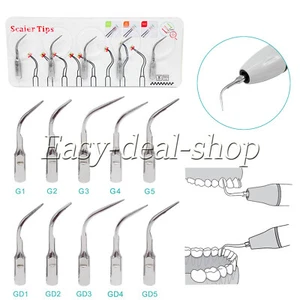 Dental Ultrasonic Piezo Scaler Tips Perio Scaling fit EMS Woodpecker DTE SATELEC - Picture 1 of 13