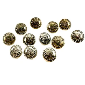 12 Vintage Silber US Air Force 13 Sterne Adler und Schildknöpfe von Scoville - Bild 1 von 9