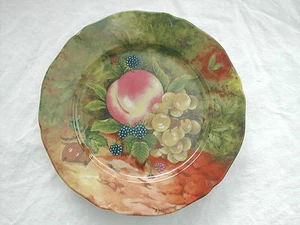 * ASSIETTE LIMOGES FRUITS P. COUVRAT 85400 LUCON SIGNE A. J. HERITAGE - Bild 1 von 5