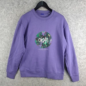 Jack & Jones Jumper Mens Medium Purple Pullover Crew Neck Sweater NEW 8820 - Picture 1 of 14