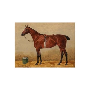 Stampa su Tela su Carta Poster o Quadro Emil Volkers Bay in a stable - Picture 1 of 2