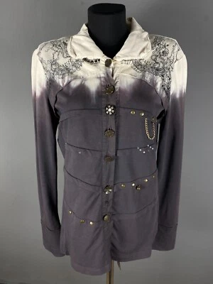 Blusa mujer ELISA CAVALETTI abotonada manga larga marrón talla L Foto 1 de 4