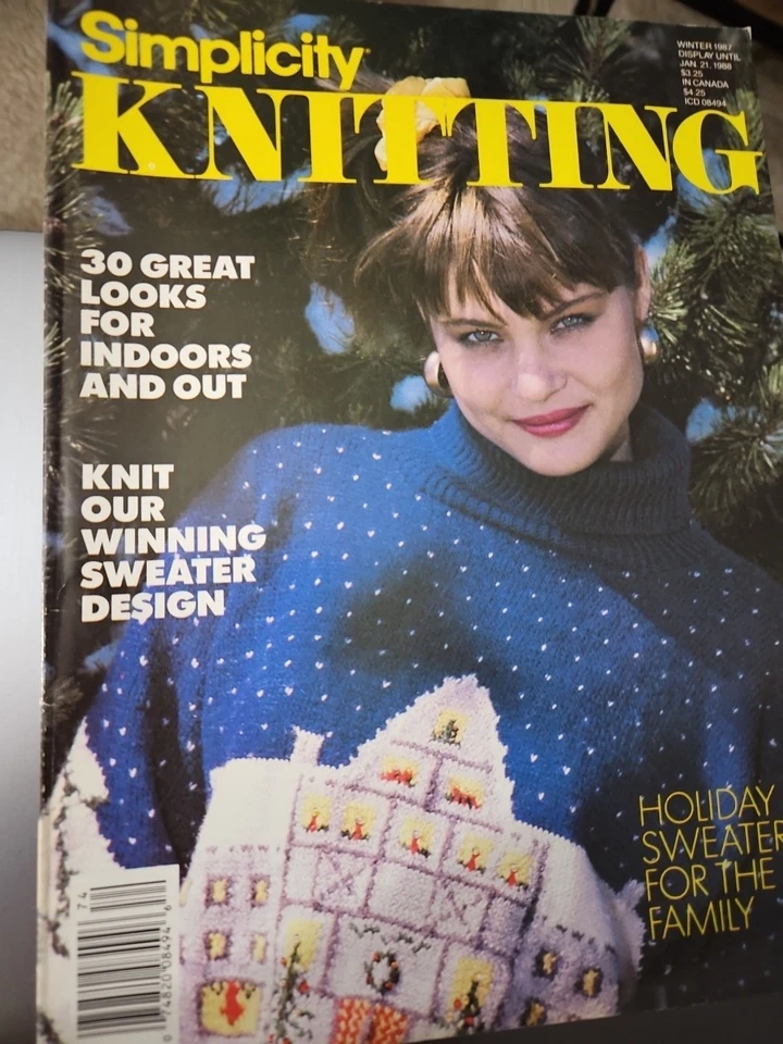 Simplicity Knitting Magazine Winter 1987 - Image 1 of 1