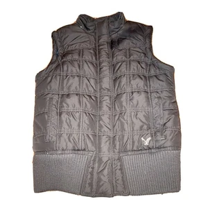 AMERICAN EAGLE Womens Medium Vest Brown Quilted. No Hood - Picture 1 of 7