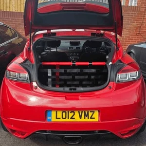 Renault Megane Mk3 RS 250 265 275 Carbon Fibre Strut Bar and Cargo Net - Grey - Picture 1 of 8