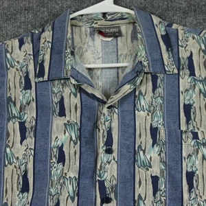 Vintage Triumph Hemd Herren XL Rayon California Blumen Streifen 90er - Bild 1 von 11