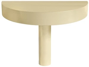 Hapny Home HM19 Half Moon 1-3/4" Designer Solid Brass Half Circle - Brass - Picture 1 of 12