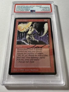 Pyrotechnics Legends MTG Autographed Artist Proof PSA Authentic PSA Auto 10 - Picture 1 of 4