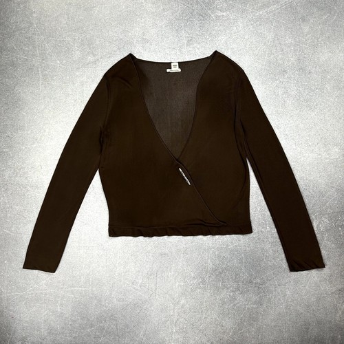 HERMÈS Maglione maglione Hermes Paris vintage donna marrone taglia M