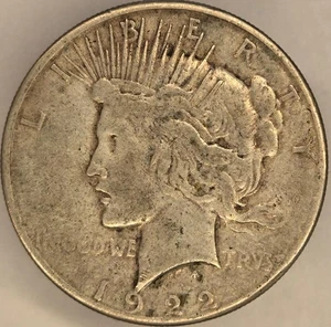 1922-S VG Peace Dollar - Picture 1 of 4