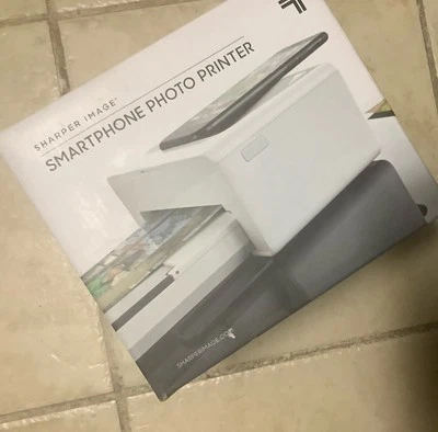 Sharper Image Smartphone Photo Printer Kodak Photo Paper Adapter $25 GC $150+ RV - Image 1 of 4
