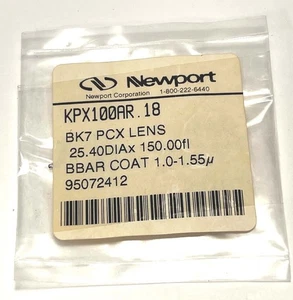 Newport  PLCX Lens 150mm FL Ø50.8 BBAR 1000-1550nm,  1064nm - Picture 1 of 2