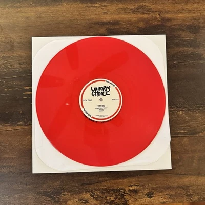 UNIFORM CHOICE - DEMO 12” LP Red Vinyl W/Poster Minor Threat Chain Of Strength - Image 1 of 4