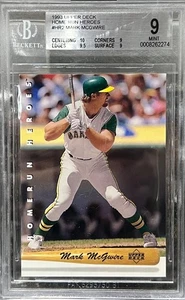 Mark McGwire 1993 Home Run Heroes Upper Deck Beckett Slabbed Graded MINT 9 - Picture 1 of 2