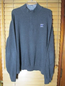 Xavier University Cutter & Buck Herren 2XL grau 1/4 Reißverschluss Langarm Sweatshirt - Bild 1 von 6