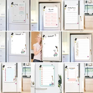 Magnet Board Sticker Meal Memo Planner Planner Refrigerator Rewritable - Picture 1 of 21